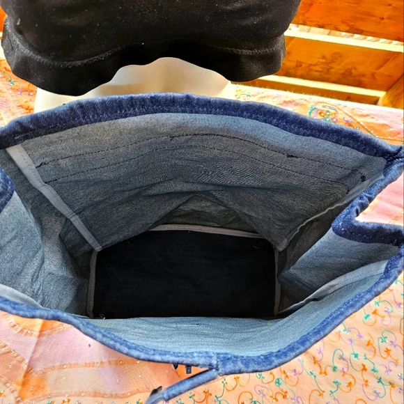 Jean Paul Gaultier Denim Backpack - Picture 4 of 5